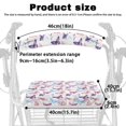thumbnail image 6 of HELLHERO Butterflies Rollator Seat Back Cover Rollator Walker Seat and Backrest Rollbar Covers Set & Anti-Slip Cover Easy Fit Fit Walkers for Elder, 6 of 7