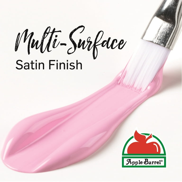 Shop Plaid Apple Barrel ® Multi-Surface Satin Acrylic Paints - Princess Pink,  2 oz. - 21956E - 21956E
