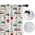 thumbnail image 4 of Blackout Kids Curtains,Cartoon Farm Vehicles Barns Gray Pattern Childrens Insulated Curtains Set Of 2,Bedroom Essentials,Toddler Room Decor 52"x63", 4 of 5
