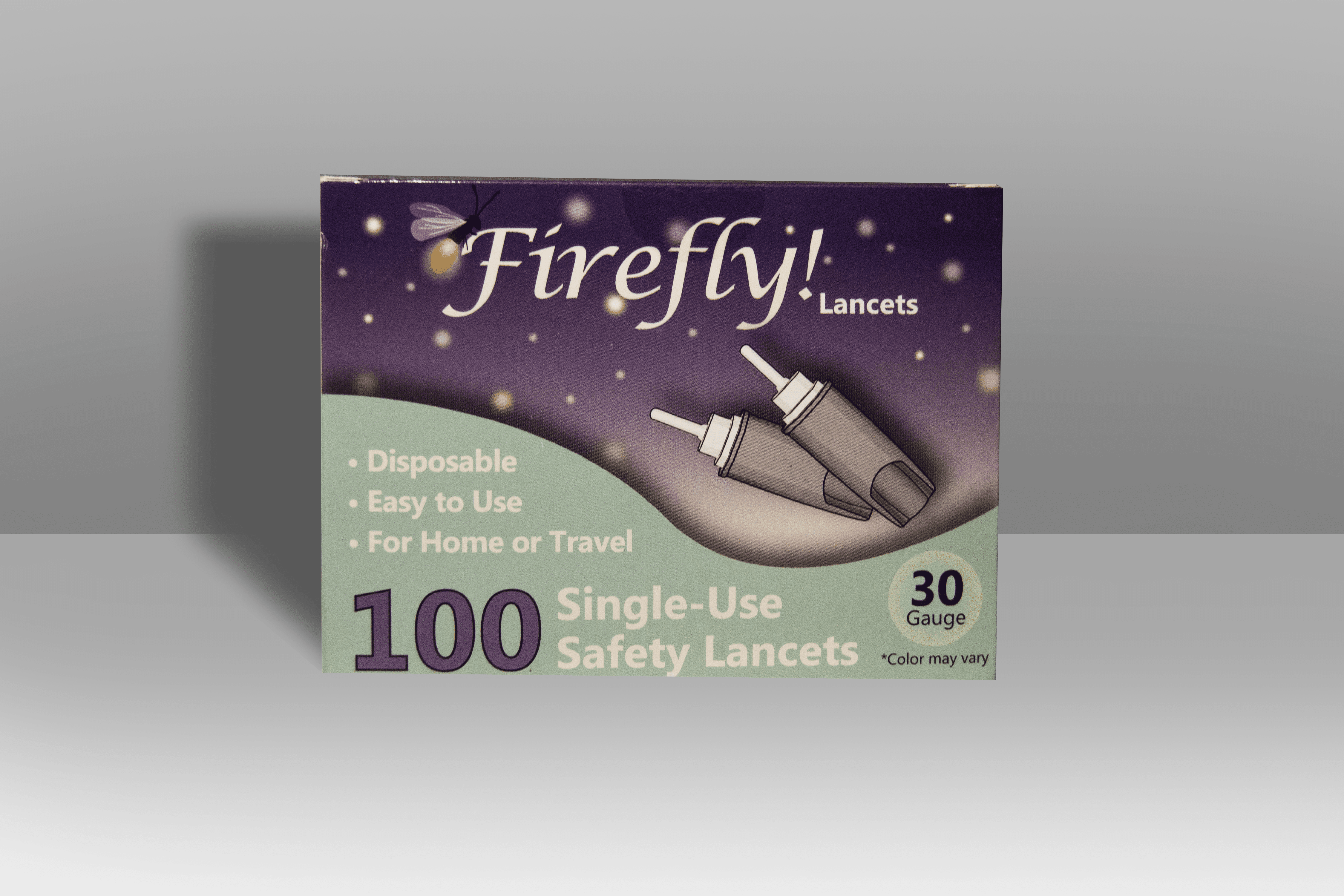 FireFly! 100ct SingleUse Safety 30G Lancets
