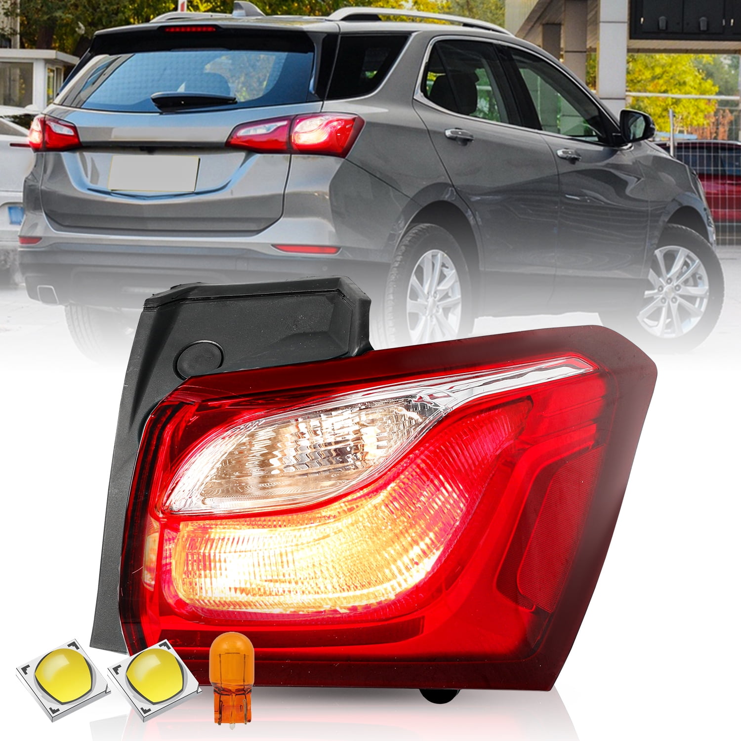 Fit 2018-2020 Chevy Equinox Halogen Rear Tail Light Outer Right Passenger Side