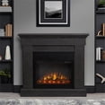 thumbnail image 2 of Pemberly Row Solid Wood and Veneered MDF Electric Fireplace - Gray, 2 of 7