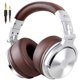 thumbnail image 1 of Auriculares supraaurales OneOdio Studio con cable y micrófono (plateados), 1 of 8