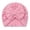 Pink, variant on QHFBli Baby Turban Hats Bow Baby Beanie Breathable Toddler Cap for Baby Girls 0-24 Months