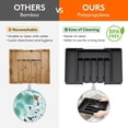 thumbnail image 4 of Organizador de cajones para cubiertos, bandeja expandible para cubiertos de cocina, soporte para cubiertos y utensilios sin BPA, soporte de plástico ajustable para cuchara, tenedor y cuchillo, grande,, 4 of 5