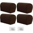 thumbnail image 2 of 4Pcs Armrest Covers Stretch Couch Arm Covers Anti-Slip  Armrest Covers with Nails Washable Sofa Chair Arm Covers Anti-Scratch Furniture Slipcovers Polyester Slipcovers for Sofa Couches, 2 of 10