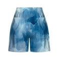 thumbnail image 4 of POROPL Women Shorts Under $10 Summer Elastic Waist Casual Shorts with Pockets Print Short, 4 of 5