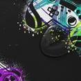 thumbnail image 4 of Coolnut Gamepad Controller Shower Curtain Bathroom Decor Watercolor Shower Curtain Sets Fabric Cloth Bathroom Curtains with Hooks 60x72 Inch, 4 of 6