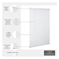 thumbnail image 3 of Cordless 1" Aluminum Mini Blind 71" Wide x 60" Long, White, Room Darkening Metal Indoor Window Blinds for Home and Office, 3 of 6
