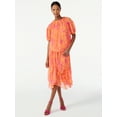 thumbnail image 5 of Scoop Women's Ruffle Tiered Midi Skirt, 5 of 5