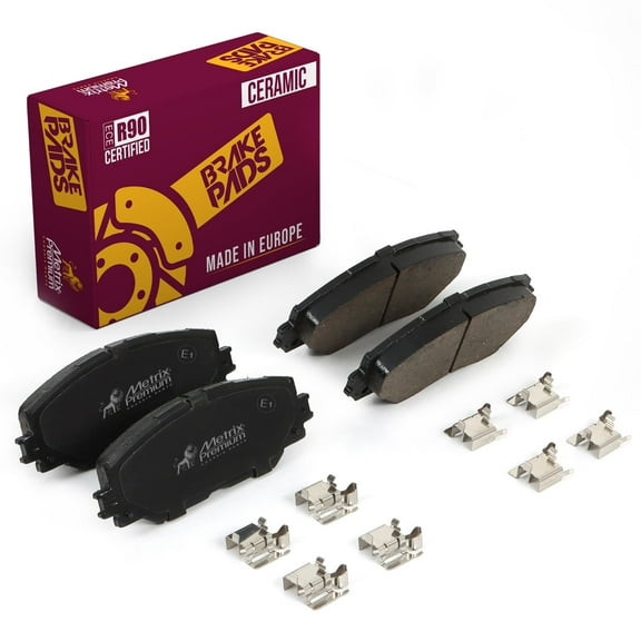 Metrix Premium Chassis Parts - Front Ceramic Disc Brake Pad Set D1210 Fits 2006-2018 Toyota RAV4, 2008-2014 Scion xD, 2008-2015 xB, 2009-10 Pontiac Vibe, 09-19 Corolla, Matrix, Lexus HS250h, Prius V