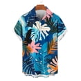 thumbnail image 3 of Guluxicc Mens Hawaiian Shirts Button Down Collared Short Sleeve Tops Summer Vacation Outdoor Casual Beach Shirts, 3 of 5