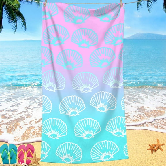 Tupukom Bath Beach Towels for Beach Chairs Large Size Ultra Absorbent Non-Slip Backing Quick Dry Beach Blankets for Yoga Camping & Picnic Family Beach Day Gifts