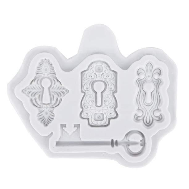 Molde De Fondant Para Tarta Con Llave Vintage, Molde De Silicona Con Forma De Ojo De Cerradura Para Decoración De Tartas, Decoración De Magdalenas, Chocolate, Pastelería, Arcilla Polimérica, Resina Ep