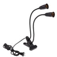 thumbnail image 1 of Base E27 con clip de soporte de lámpara flexible de 360  degree de doble cabezal . UU. con interruptor de encendido / apagado de 150 W Colco LED Clip Luz de lectura Socket, 1 of 7