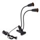 thumbnail image 4 of 2x Base E27 con clip de soporte de lámpara flexible de 360  degree de doble cabezal . UU. con interruptor de encendido / apagado de 150 W Yinane Enchufe de luz de lectura con clip LED, 4 of 8