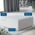 thumbnail image 6 of Modway Mingle Vegan Leather Ottoman in White, 6 of 7