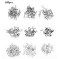 thumbnail image 1 of 150 tornillos con cabeza hexagonal plana M4 de acero inoxidable 304 + 50 tuercas hexagonales + 100 arandelas, 1 of 8