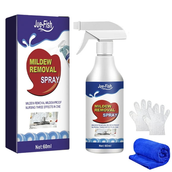 60ML Mildew Removal Spray Deodorize Bathroom Mould Spray for Wall Tiles Bathtubs
