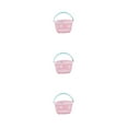 thumbnail image 3 of Decodeary Portable Storage Basket With Large Capacity For Convenient Sundry Storage There Are Various Styles To Choose From light pink circular 3Set, 3 of 6