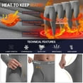 thumbnail image 2 of CL convallaria 2 Pcs Thermal Pants for Men Fleece Lined Thermal Bottom Athletic Base Layer Cold Weather Gear, 2 of 6