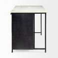 thumbnail image 6 of Maklaine 4 Drawer Kitchen Island in Black and White, 6 of 8