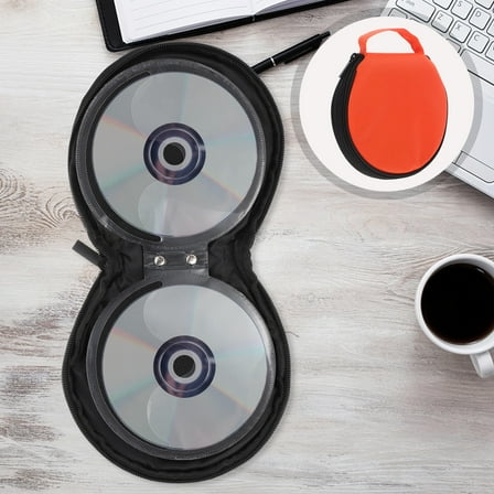 WHAMVOX CD Case 20-slot Media Case DVD Organizer CD Holder Storage Case For Car Travel