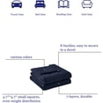 thumbnail image 5 of BB BLINBLIN Adult Weighted Blanket Heavy Blanket, Calm and Sleep, Premium Soft and Comfortable Material and Glass Beads (Navy Blue, 48"x72" 20lbs), Suit for One Person(~190lb) Use on Twin/Full Bed, 5 of 8