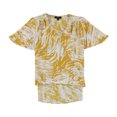 thumbnail image 1 of Alfani Blusa con estampado de cebra para mujer, amarillo, pequeño, 1 of 2