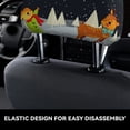 thumbnail image 4 of Kdxio Merry Christmas Elk Pattern Print 2 Piece Car Head Rest Covers Set Auto Front/Rear Seats Headrest Cover Universal Fit Most Cars,Sedan, SUV, 4 of 9