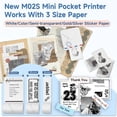 thumbnail image 4 of Impresora térmica Ponek M02S Bluetooth blanca con papel, 4 of 7