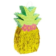 Pineapple Pinata for Hawaiian Luau Party Decorations, Kids Birthday, 16.5x10x3"