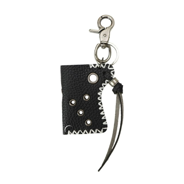 lionlar Étui en Cuir PU Compact pour Accessoires Randonnée Pêche Camping Noir
