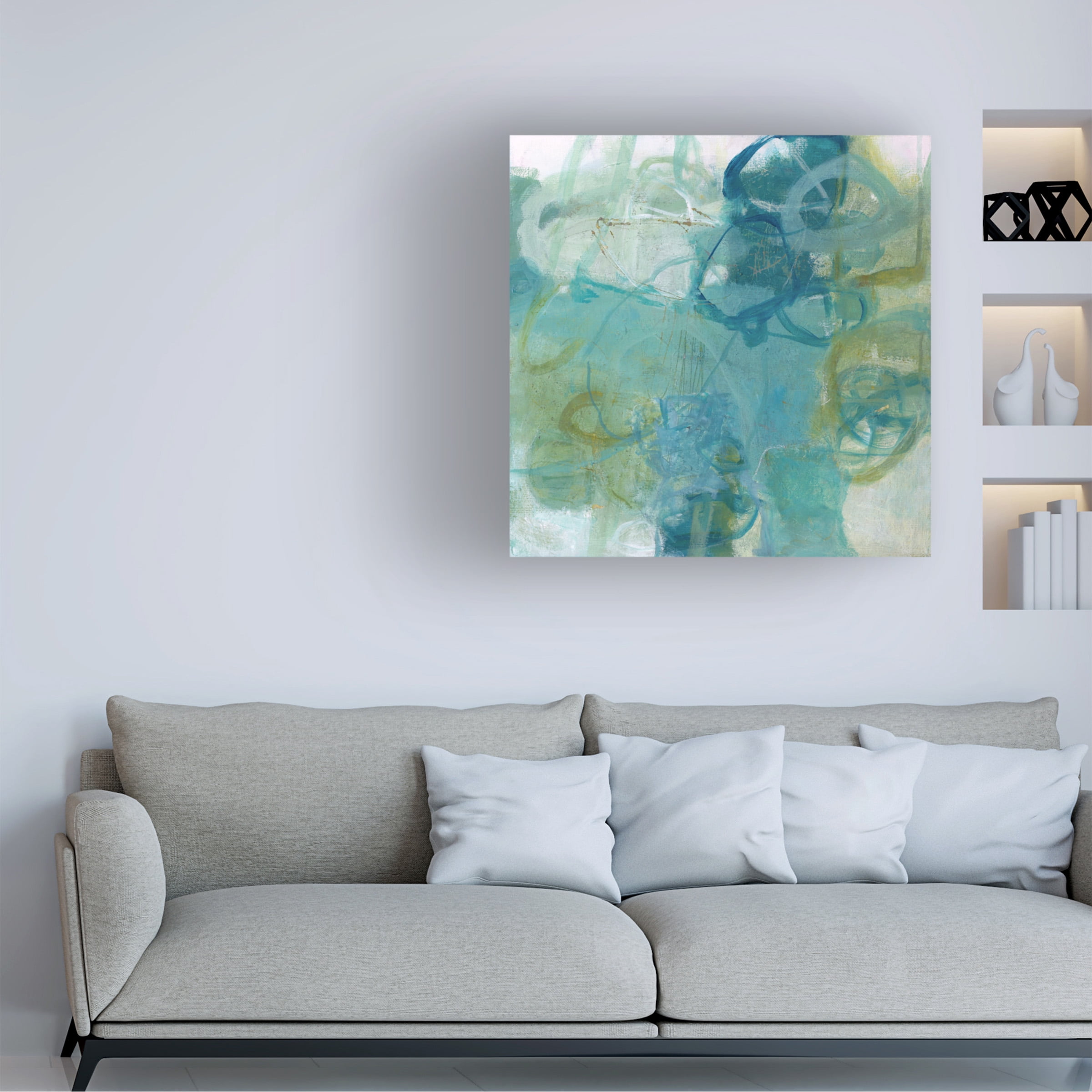 Carole Leslie 'Written On The Breeze' Canvas Art