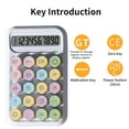 thumbnail image 6 of SPOORYYO Cute Calculator - Small and Portable Scientific Calculator for Students, 10-Digit Display with Non-Slip Bottom Pad and Clear Plastic Keys, 6 of 8