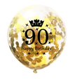 thumbnail image 3 of Globos SHUNTAI para 90.º cumpleaños, látex con confeti, 15 piezas, 12", 3 of 7