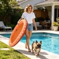 thumbnail image 4 of Tong Inflatable Float Floating Bed Floatie Mat | Swimming Pool Bed Float For Lake Use Inflatable Float Summer Pool, 4 of 5