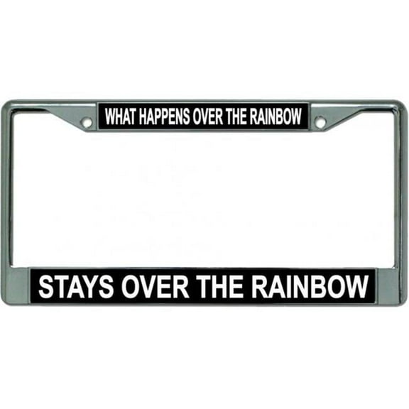 What Happens Over The Rainbow .... Photo License Plate Frame