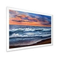 thumbnail image 2 of Designart 'The Blue Ocean In Sunset Evening II' Nautical & Coastal Framed Art Print, 2 of 4