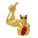 thumbnail image 3 of Figuras de resina Baoblaze Decoraciones de escultura Obra de arte coleccionable Estatuilla del gato de la suerte, 3 of 8