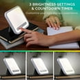 thumbnail image 5 of HappyLight Mini - Portable & Compact Light Therapy Lamp with 10,000 Lux, UV-Free, LED Light with Adjustable Brightness - Boost Mood, Enhance Sleep, & Focus - Small Sun Lamp for Winter Blues, 5 of 5