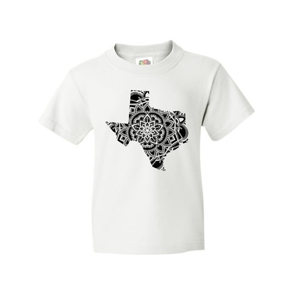 Inktastic Texas Silhouette Mandala Youth T-Shirt