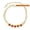 Red, variant on Kaash Customs Ankle Bracelets For Young Women, 5"+2" Inch Adjustable Size in Silver Brass Metal