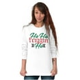 thumbnail image 4 of Funny Christmas Ho Ho Friggin Ho Long Sleeve TShirt Men Women Brisco Brands L, 4 of 6