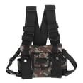 thumbnail image 2 of Chest Harness, Oxford Cloth Adjustable Vest Rig With 2 Pockets, Universal Chest Front Pack Pouch For 2 Way   Talkie, 2 of 8