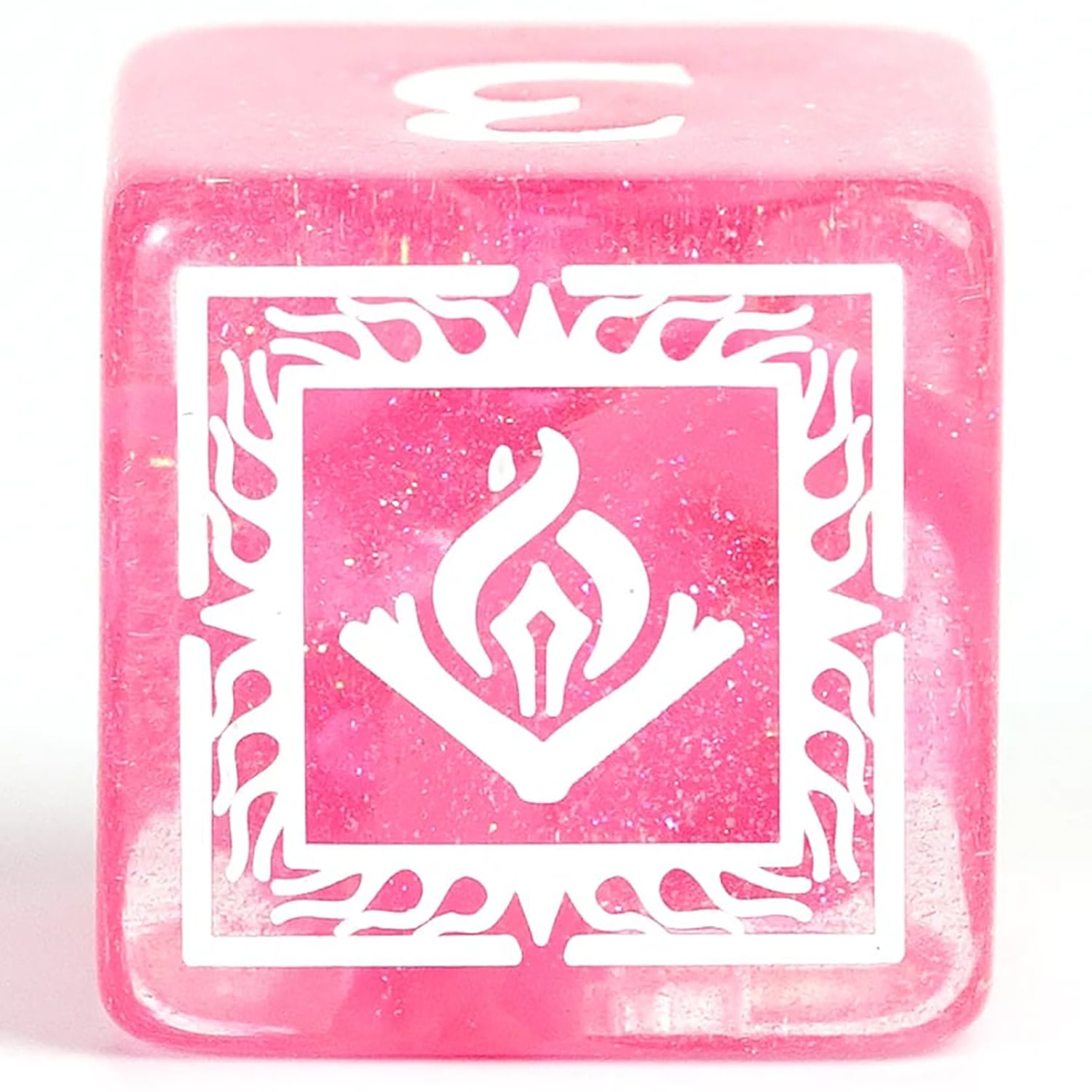 Dungeons & Dragons: D&D Adventure Dice: Wizard - Fuchsia - 16pc RPG Set, Class Symbols, Roleplaying Game Accessory, Sirius Dice, Officially Licensed