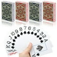 thumbnail image 1 of Metsyth Naipes de plástico impermeables, paquete de 4 cartas de póquer, índice gigante, naipes con impresión grande para adultos, personas mayores, juego de barajas de cartas a granel, cartas de póque, 1 of 5