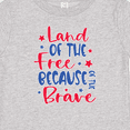 thumbnail image 4 of Inktastic Memorial Day Land of the Free Because of the Brave Boys or Girls Baby T-Shirt, 4 of 5