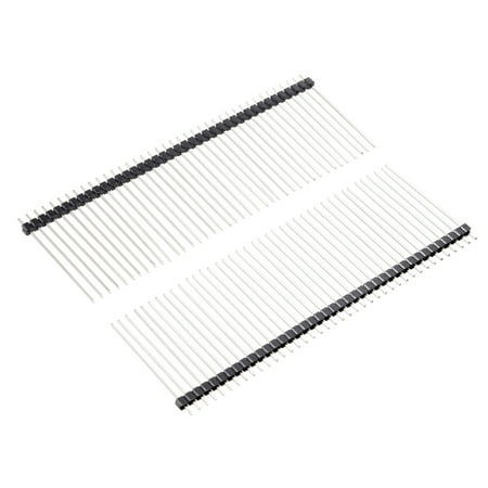 

30Pcs 2.54mm Pitch 40-Pin 35mm Length Single Row Straight Pin Header Strip
