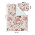 thumbnail image 5 of Flower and Butterfly Duvet Cover and Pillowcase Set for Single Bedding, Bedroom Accessories for Kids Teens, 5 of 5